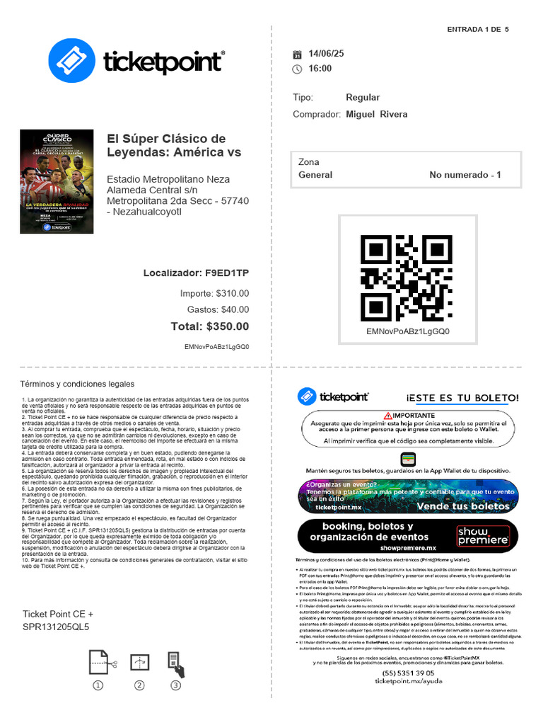 Términos de Entradas: Súper Clásico 2025 | PDF | Propiedad