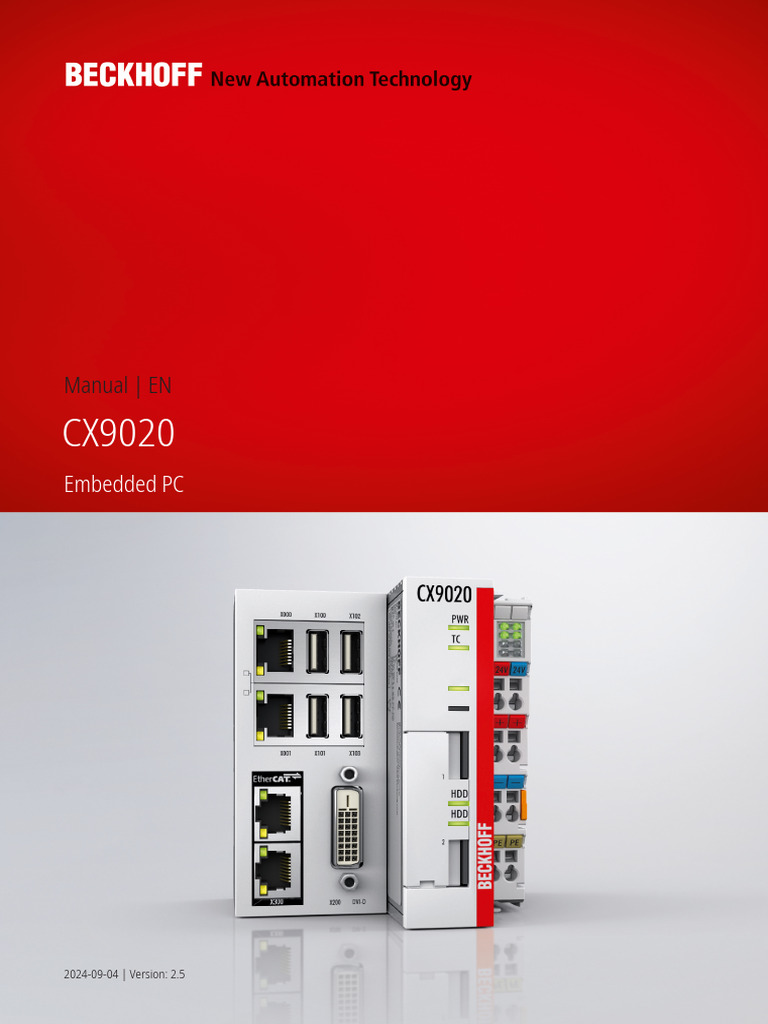 CX9020 Embedded PC Manual v2.5 | PDF | Information And Communications ...