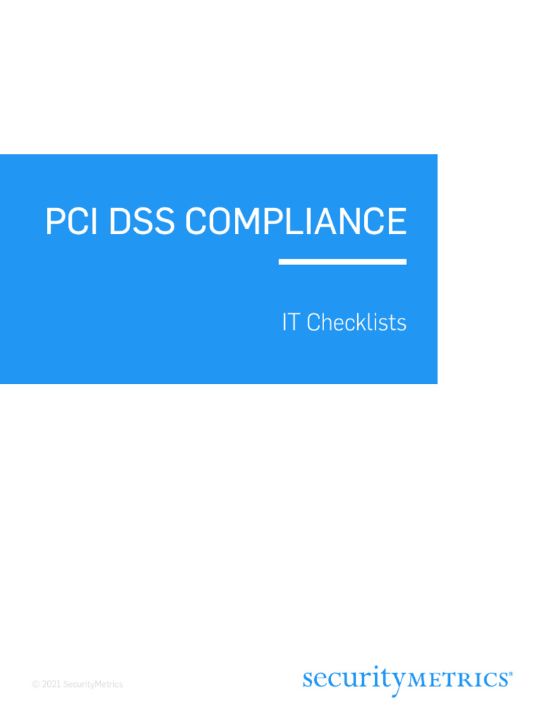 PCI DSS Compliance Checklist 2021 | PDF | Antivirus Software ...