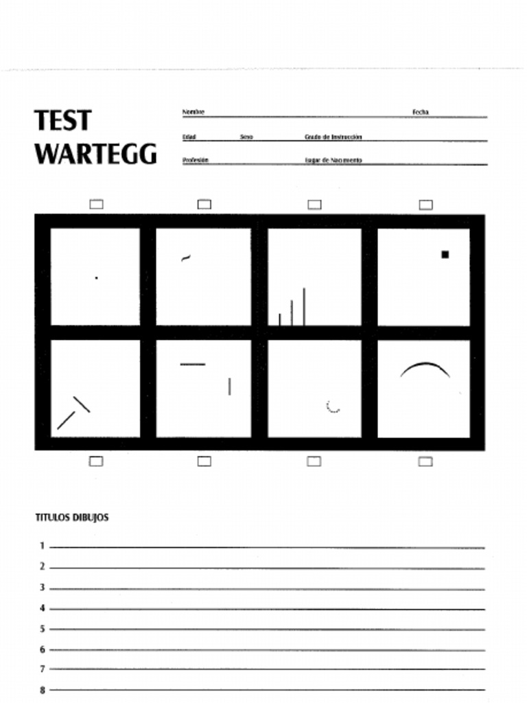 Protocolo - Test Wartegg | PDF
