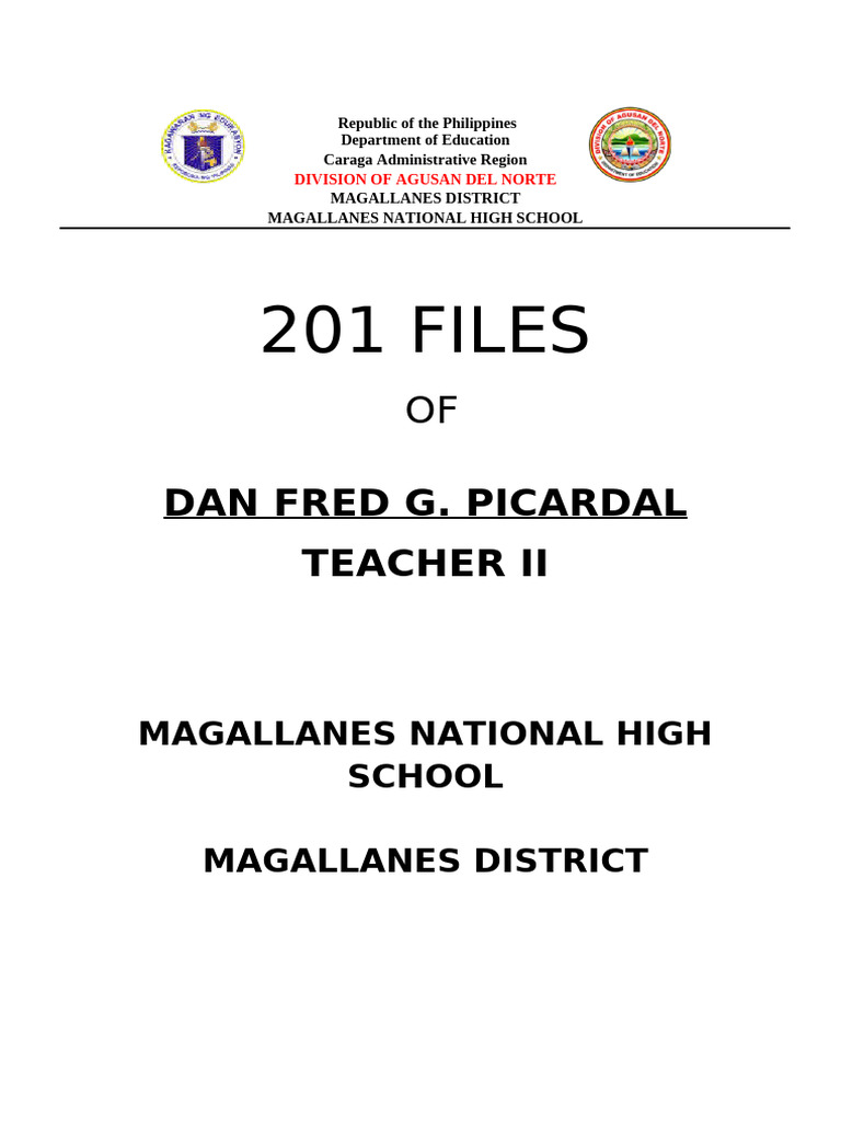 201 Cover Page Template | PDF