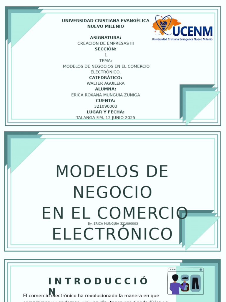 Modelos de Negocio Comercio Electronico | PDF | Comercio electrónico ...