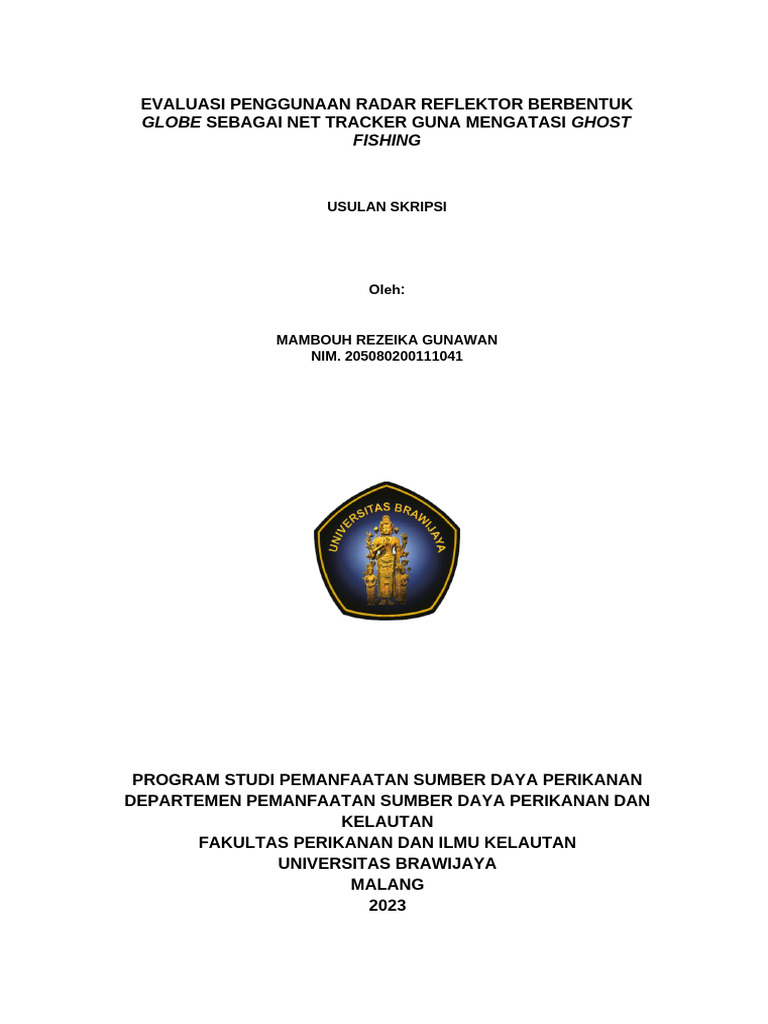 Evaluasi Radar Reflektor untuk Ghost Fishing | PDF