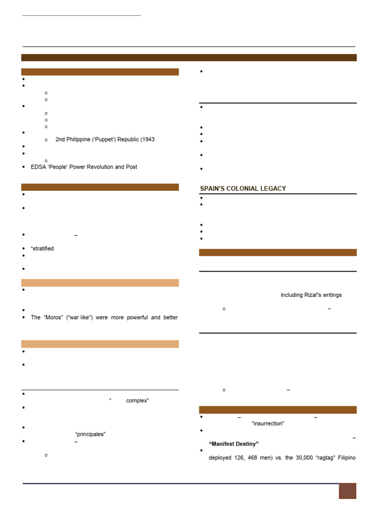 Philippine History: 500-Year Overview | PDF | Corazon Aquino | Philippines