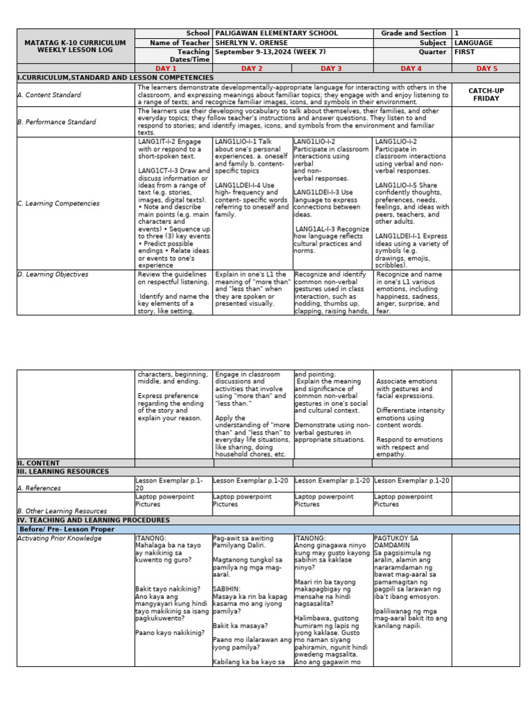 Language w7 | PDF