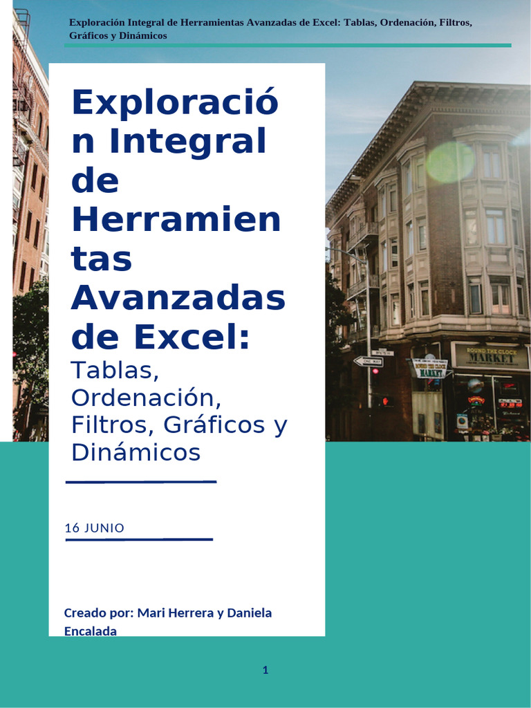 Herramientas Avanzadas de Excel: Guía Completa | PDF | Microsoft Excel ...