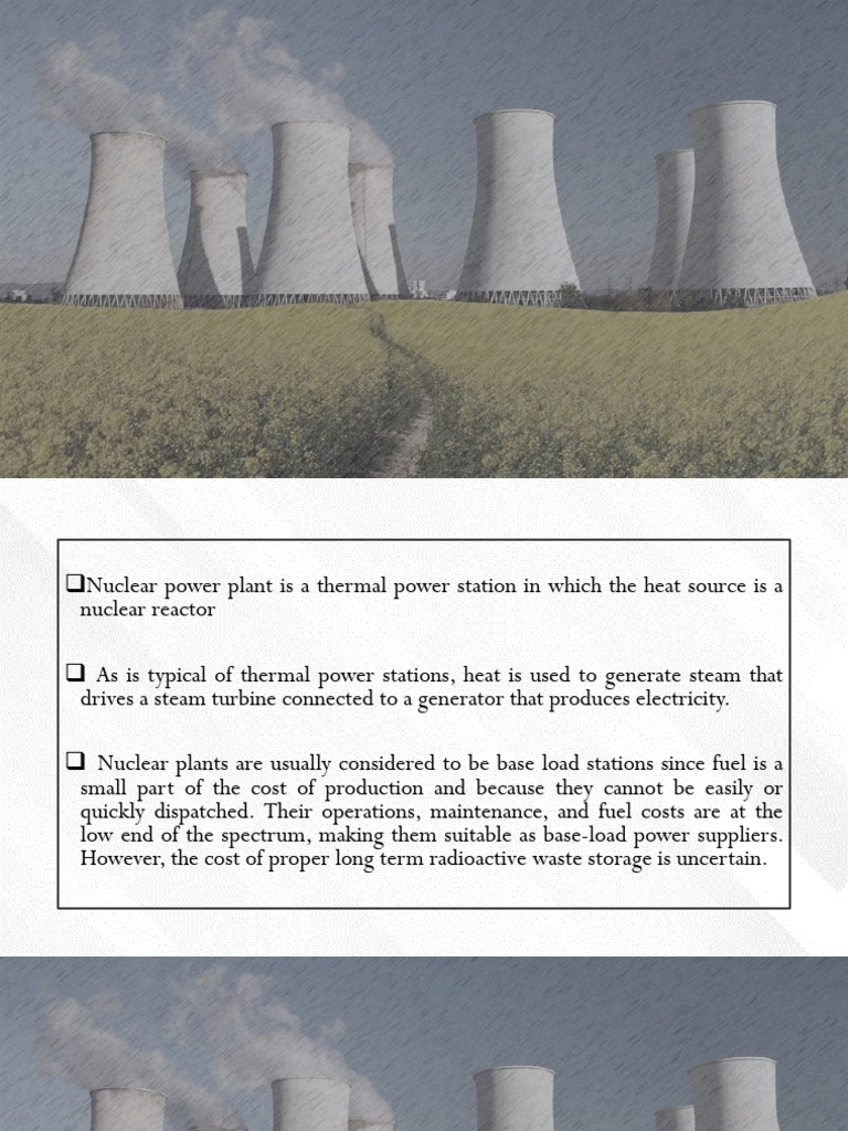 Overview of Nuclear Power Plants | PDF | Nuclear Reactor | Pressurized ...