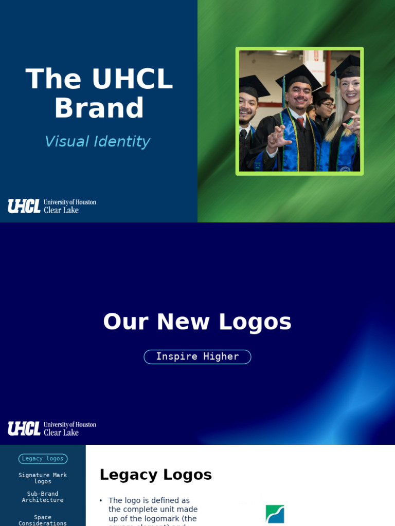 UHCL Brand Visual Identity Guide PDF Typefaces Logos(00)