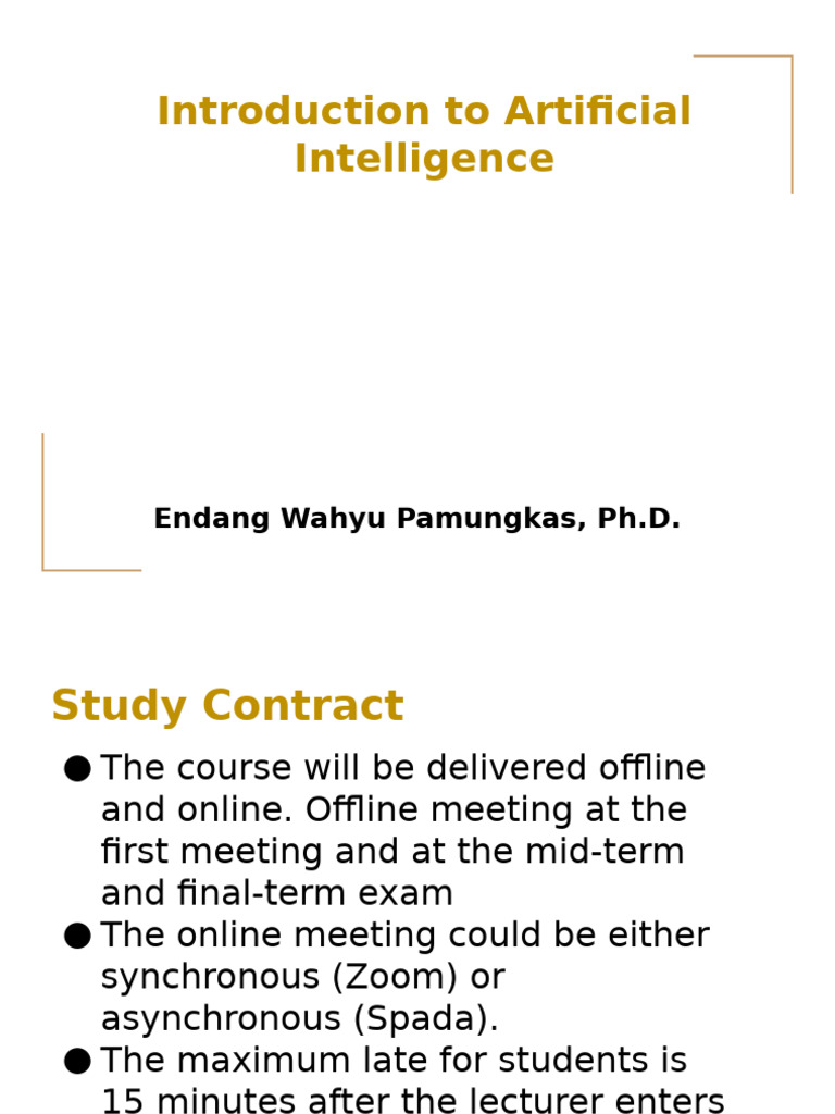 Advanced Artificial Intelligence Course Overview | PDF | Artificial ...
