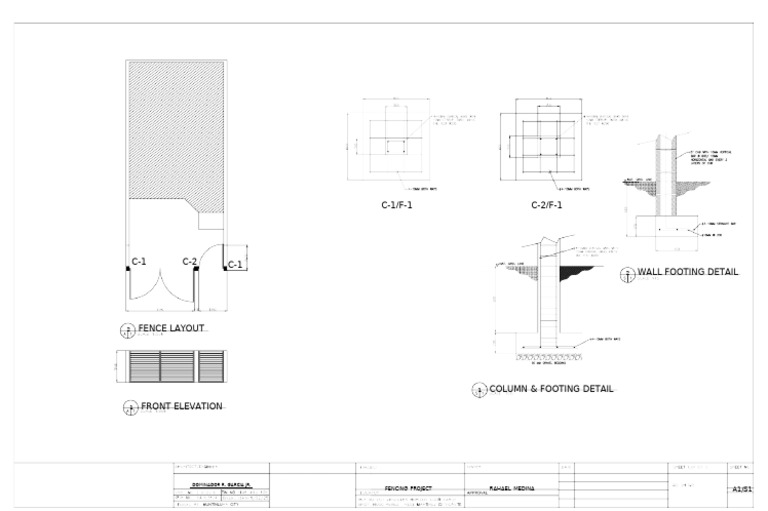 Fencing Project Details and Layout | PDF