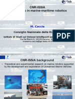 6 - Massimo Caccia - CNR-ISSIA Involvement in FP7 Projects On Marine-Maritime Robotics