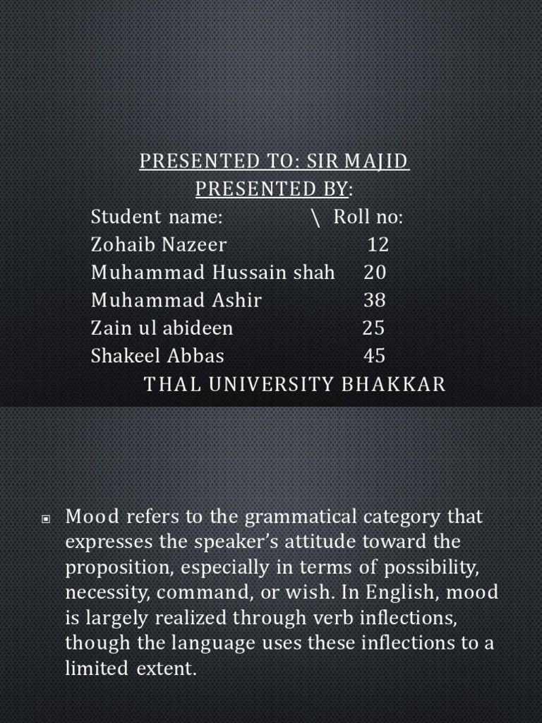 Understanding Mood and Modality in English | PDF | Grammar | Linguistics