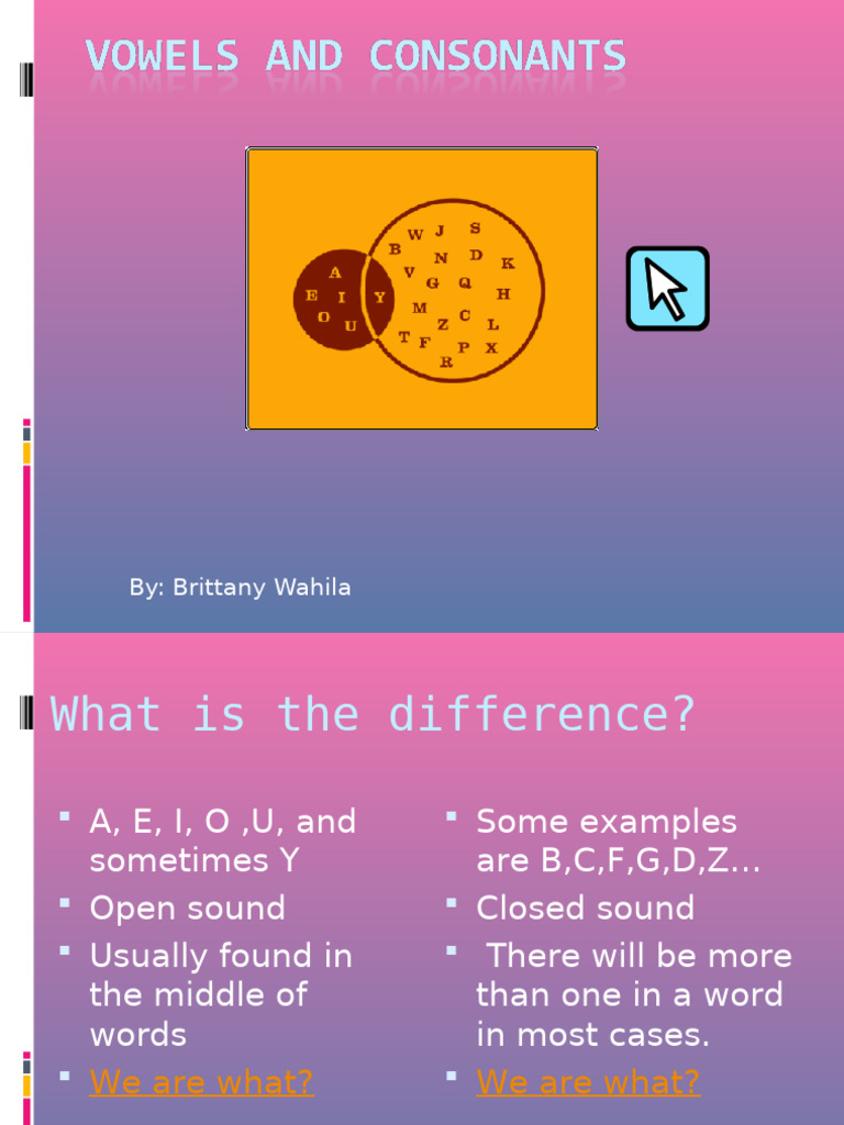 Vowels and Consonants | PDF | Vowel | Human Voice
