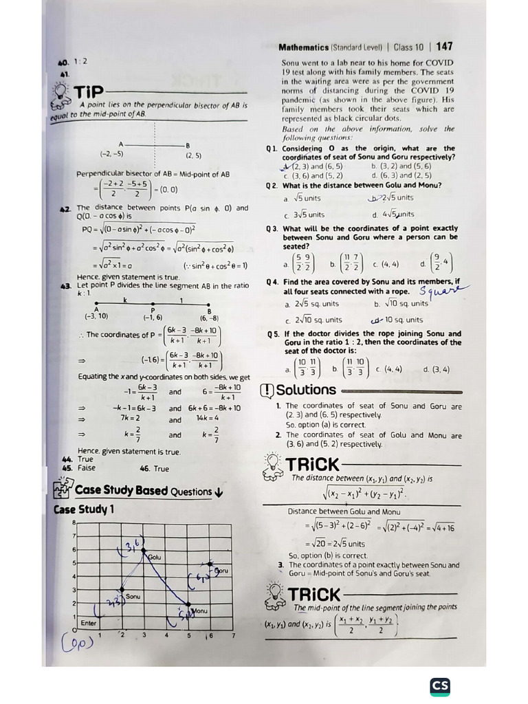 Chapter 7 Coordinate Geometry | PDF