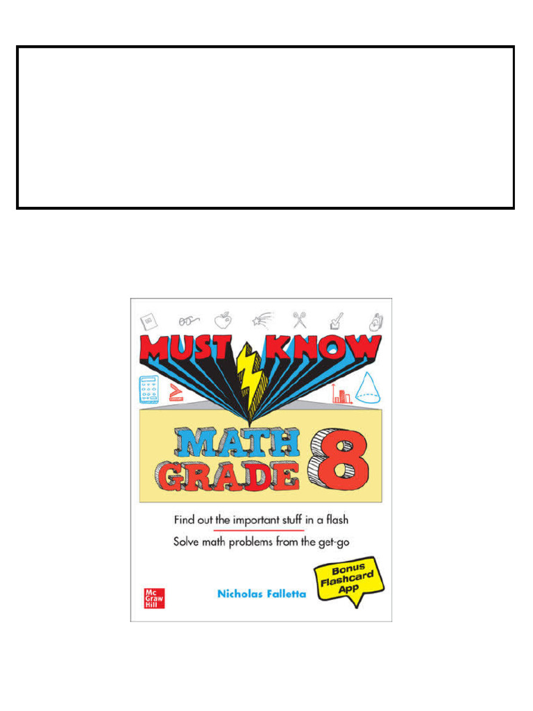 Must Know Math Grade 8 Nicholas Falletta pdf download | PDF | Numbers ...