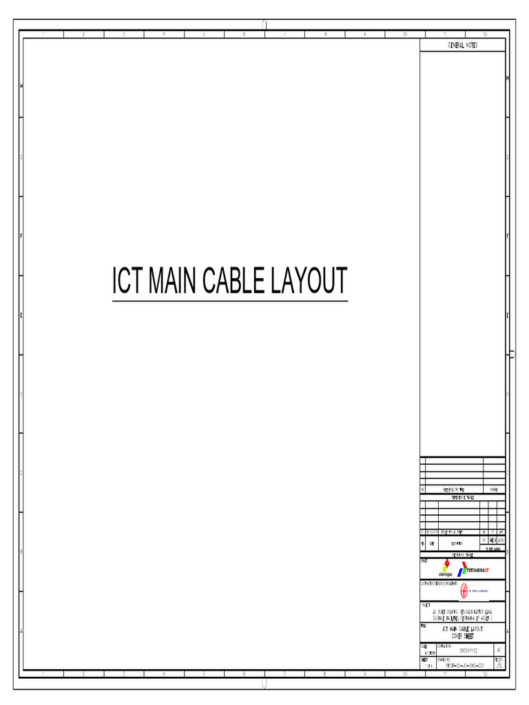 Pertamina EP ICT Cable Layout | PDF | Office Equipment | Office Work