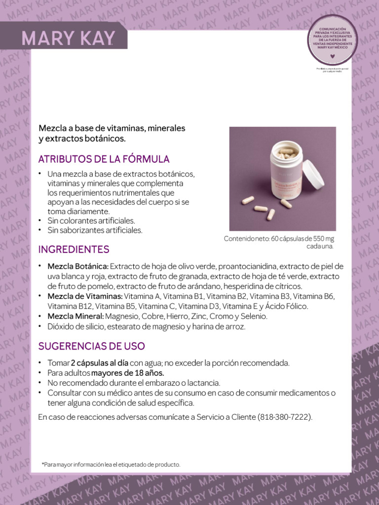 Extractos Botánicos Mary Kay® Especiales | PDF