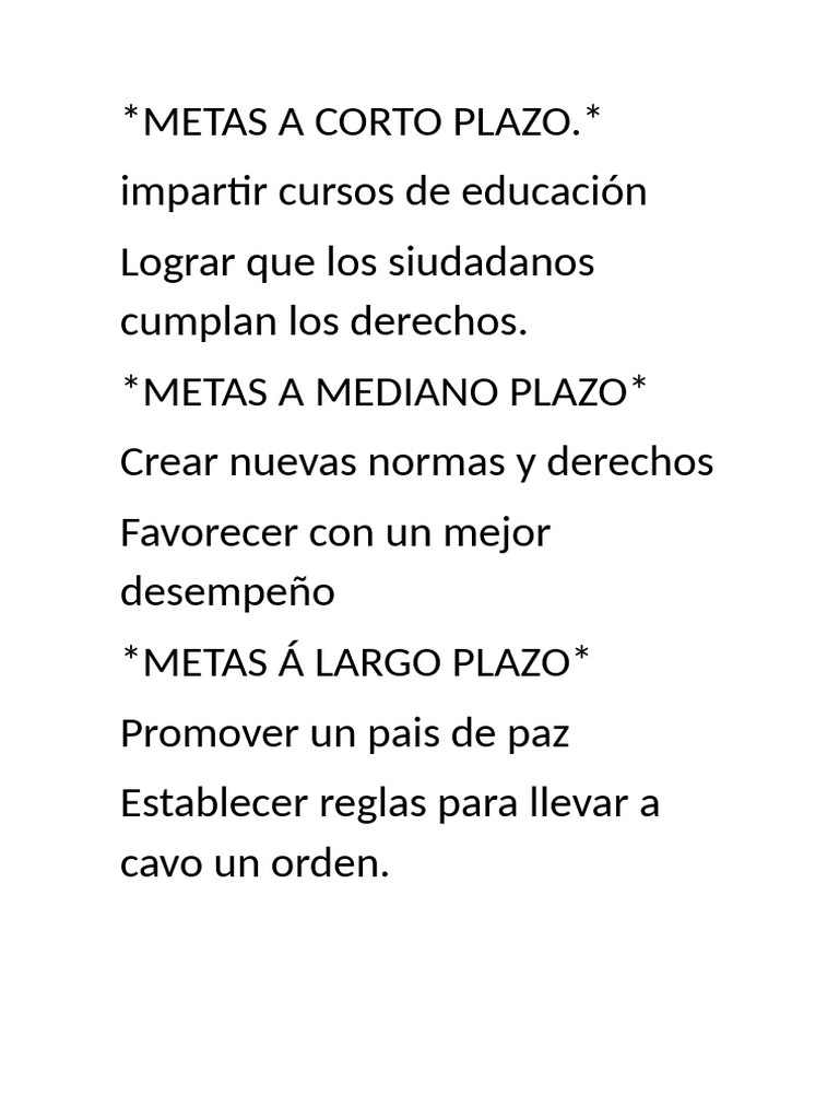 Metas | PDF