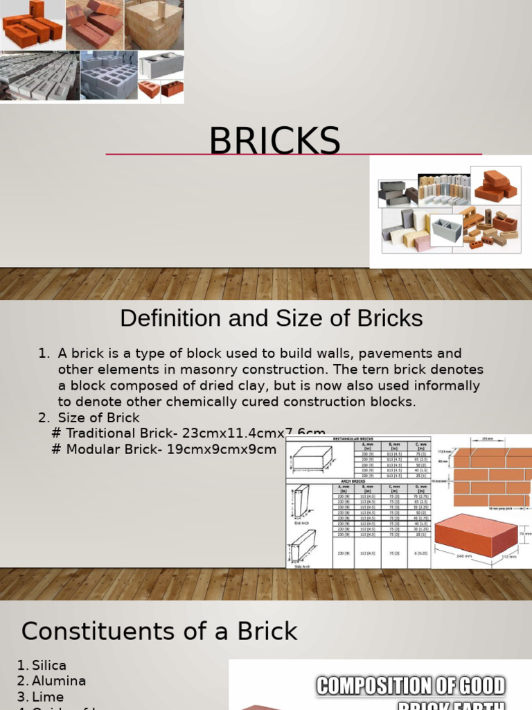 Composition and Types of Bricks | PDF | Brick | Concrete