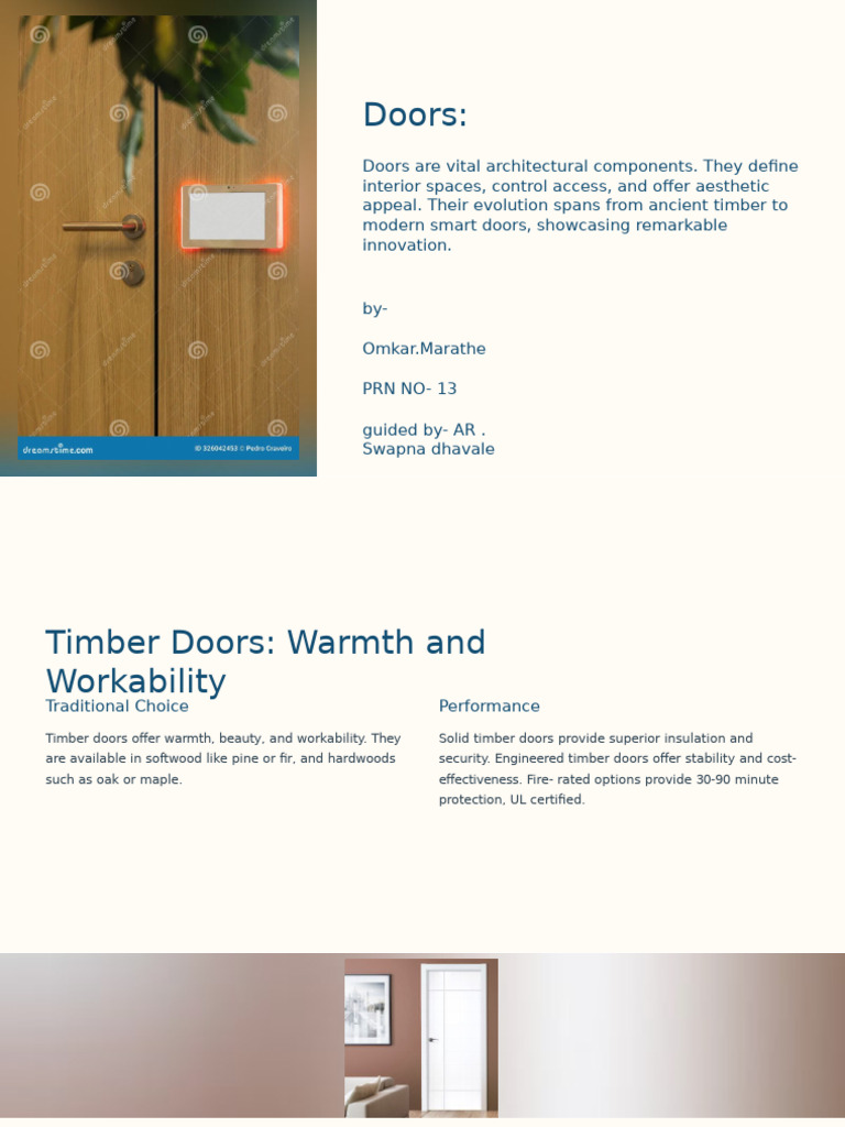 Comprehensive Guide to Doors | PDF | Door | Lumber