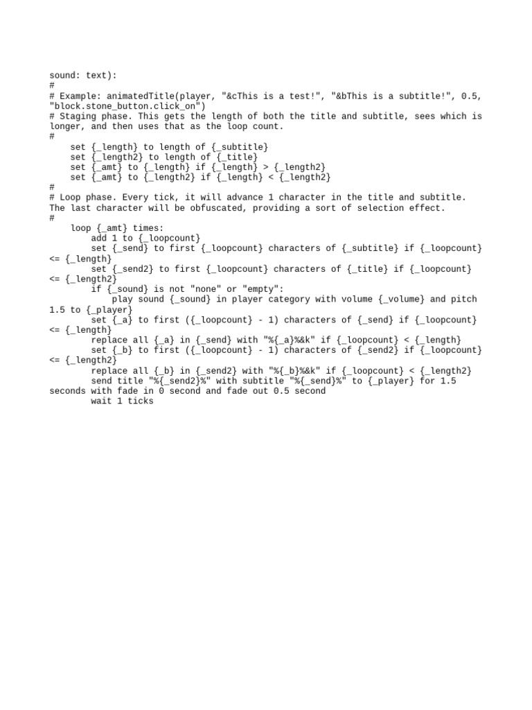 Animated Title | PDF