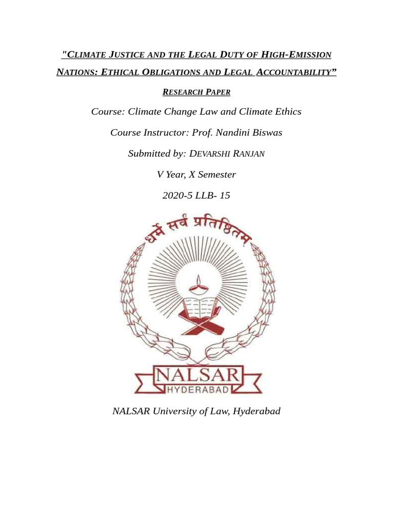 D-Climate Change Paper Final | PDF