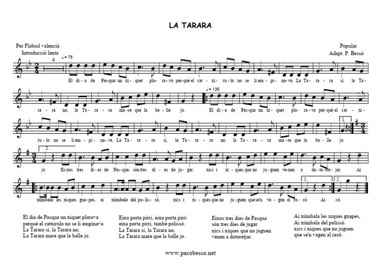 La Tarara Fl. Val. | PDF