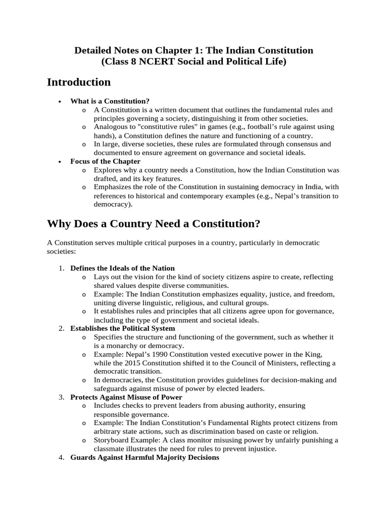 Overview of the Indian Constitution | PDF | Democracy | Political ...