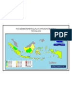 Peta Indeks Pembangunan Manusia Indonesia
