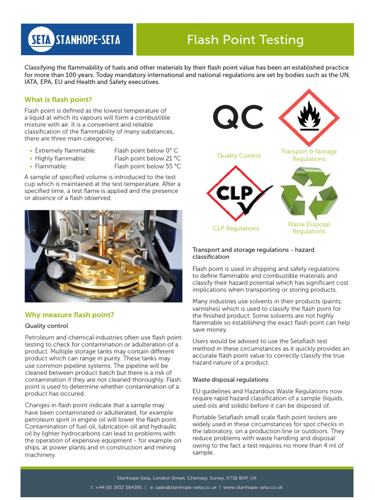 Flash Point Explained NEW 2024 | PDF | Combustion | Chemistry