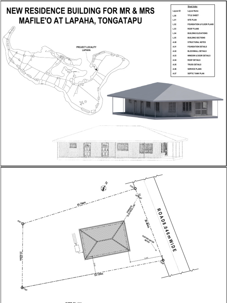 3 Bed Room Construction Plan 2 | PDF | Building Engineering | Civil ...