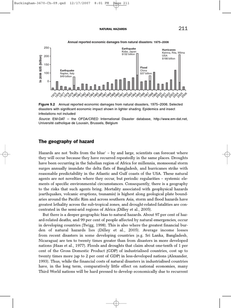 1st Futher Reading-Geog of Hazards-Definition | PDF | Natural Disasters ...