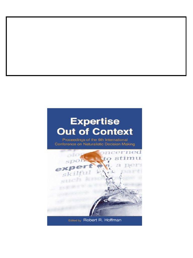 Expertise Out of Context Proceedings of the Sixth International ...