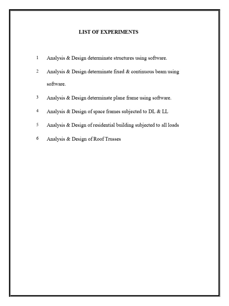 Structural Analysis Experiments Guide | PDF | Beam (Structure) | Bending