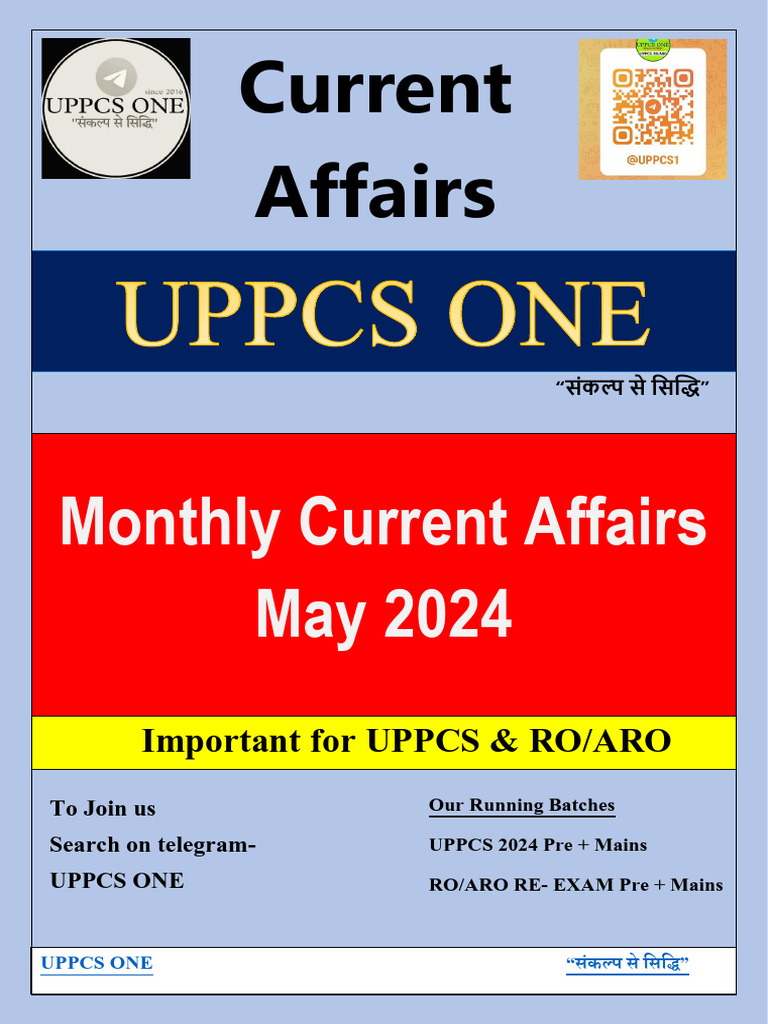 May 2024 Current Affairs Magazine in English | PDF | United Arab ...