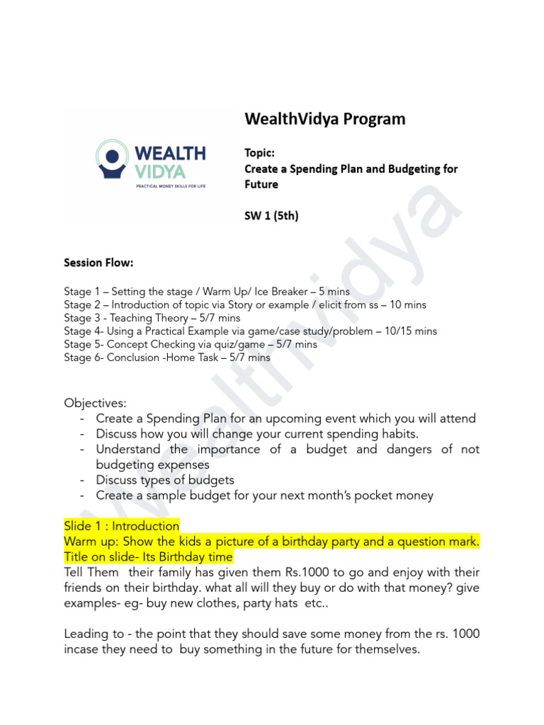Budgeting and Spending Plan Guide | PDF | Expense | Budget