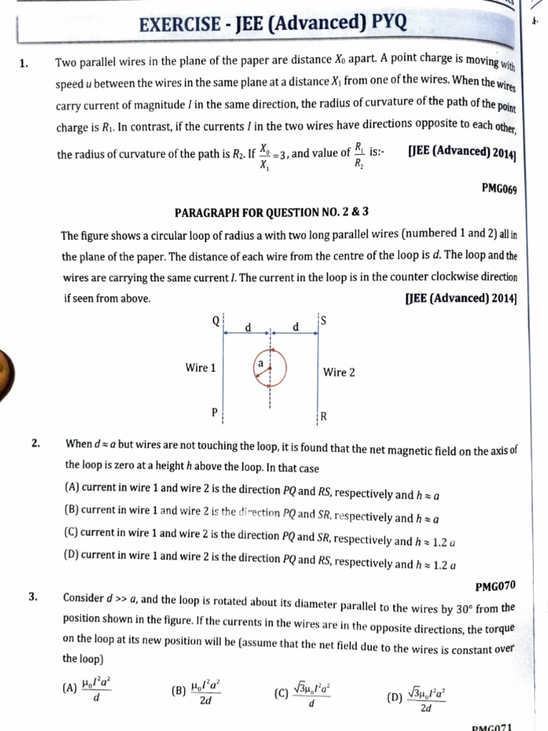 JEE Advanced Magnetism PYQ Analysis | PDF | Magnetic Field ...