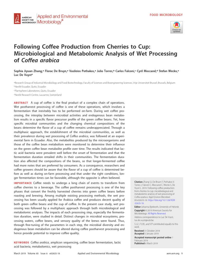 11 Wet Processing PDF Coffee Amino Acid