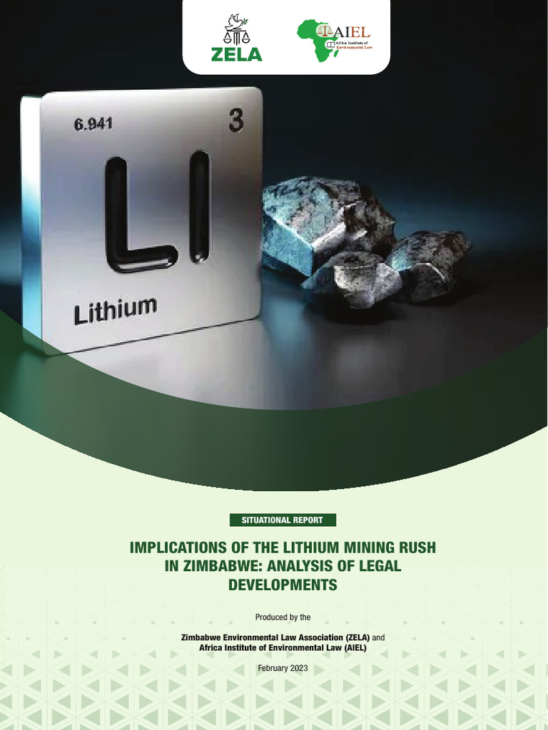 Zimbabwe's Lithium Mining Legal Insights | PDF | Mining | Electric Vehicle