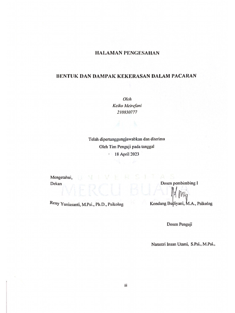 Lembar Pengesahan | PDF