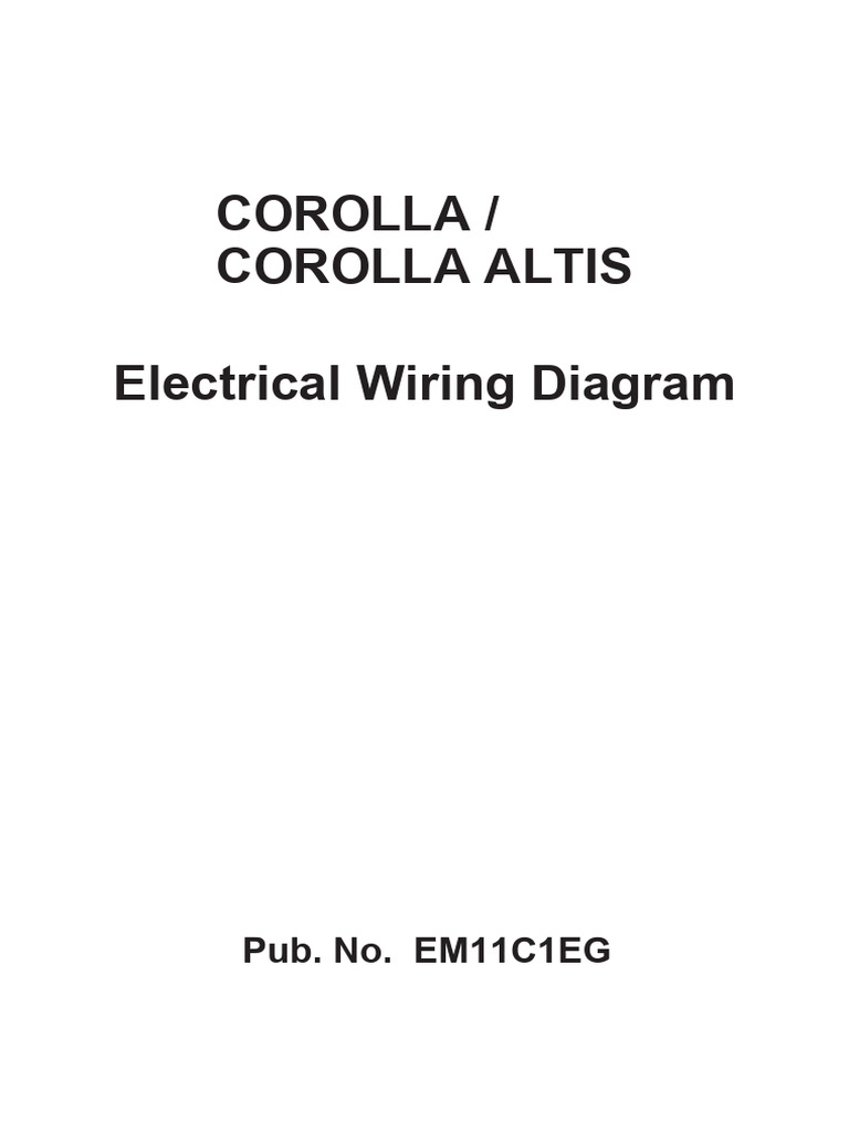 Corolla Electrical Wiring Diagram Guide | PDF | Electrical Connector ...