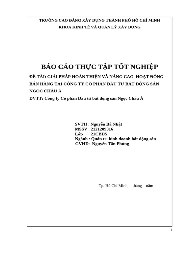 Trư NG CĐXD TPHCM | PDF