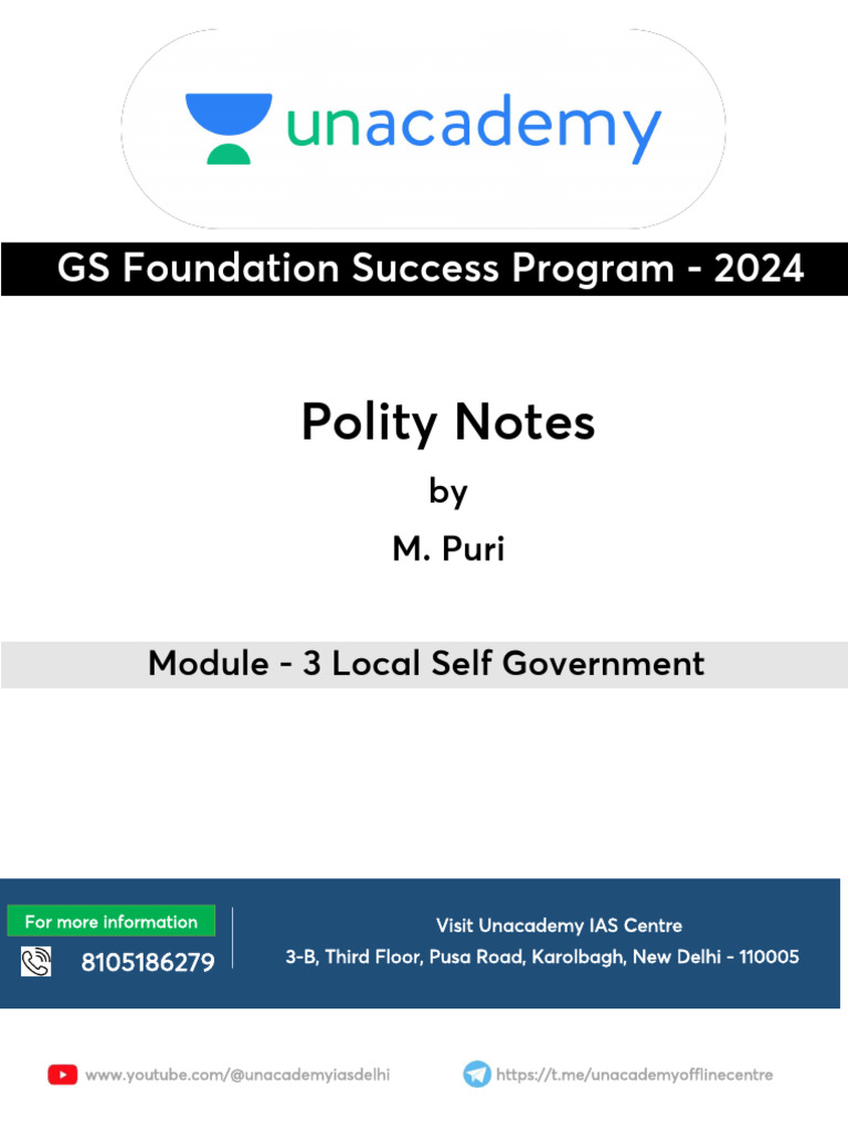M Puri Polity Vol 1 Module 3 (353-401) PAGES FINAL | PDF