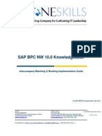 SAPBPC NW 10.0 Consolidations IC - Matching & IC - Booking V5