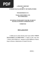Download Mba Project Report on Stress Management of Employees 2 by nazimahmad86 SN87665732 doc pdf