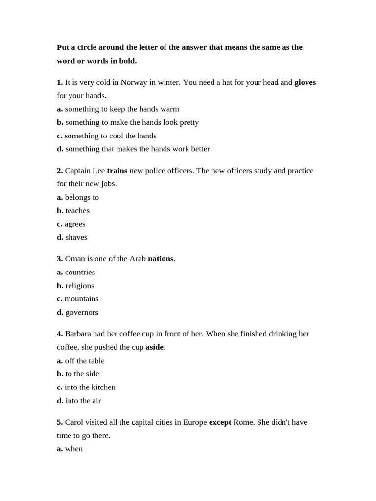 Context Clues 2 | PDF