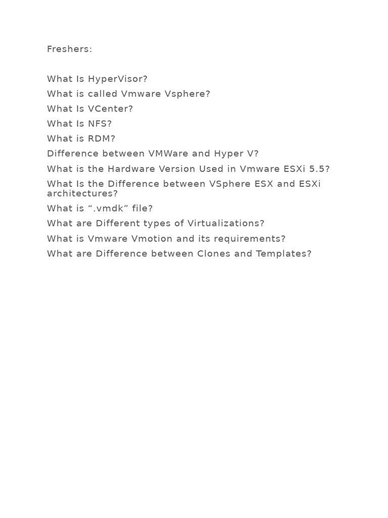 VMware Q&A | PDF