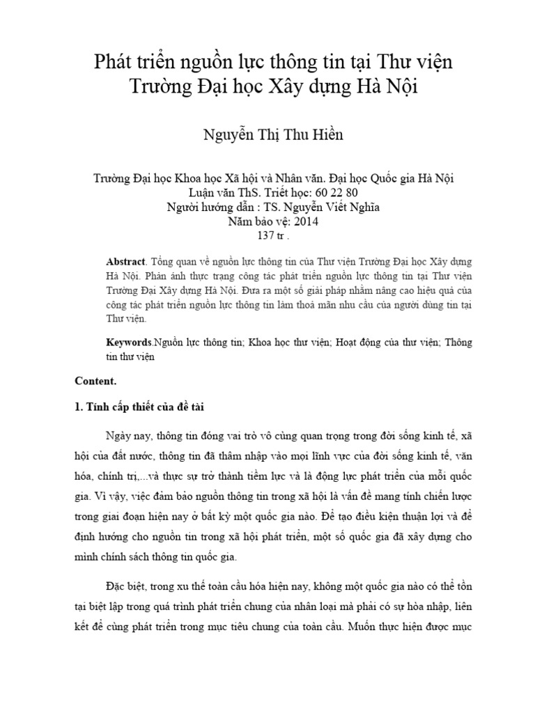 (123doc) Phat Trien Nguon Luc Thong Tin Tai Thu Vien Truong Dai Hoc Xay ...
