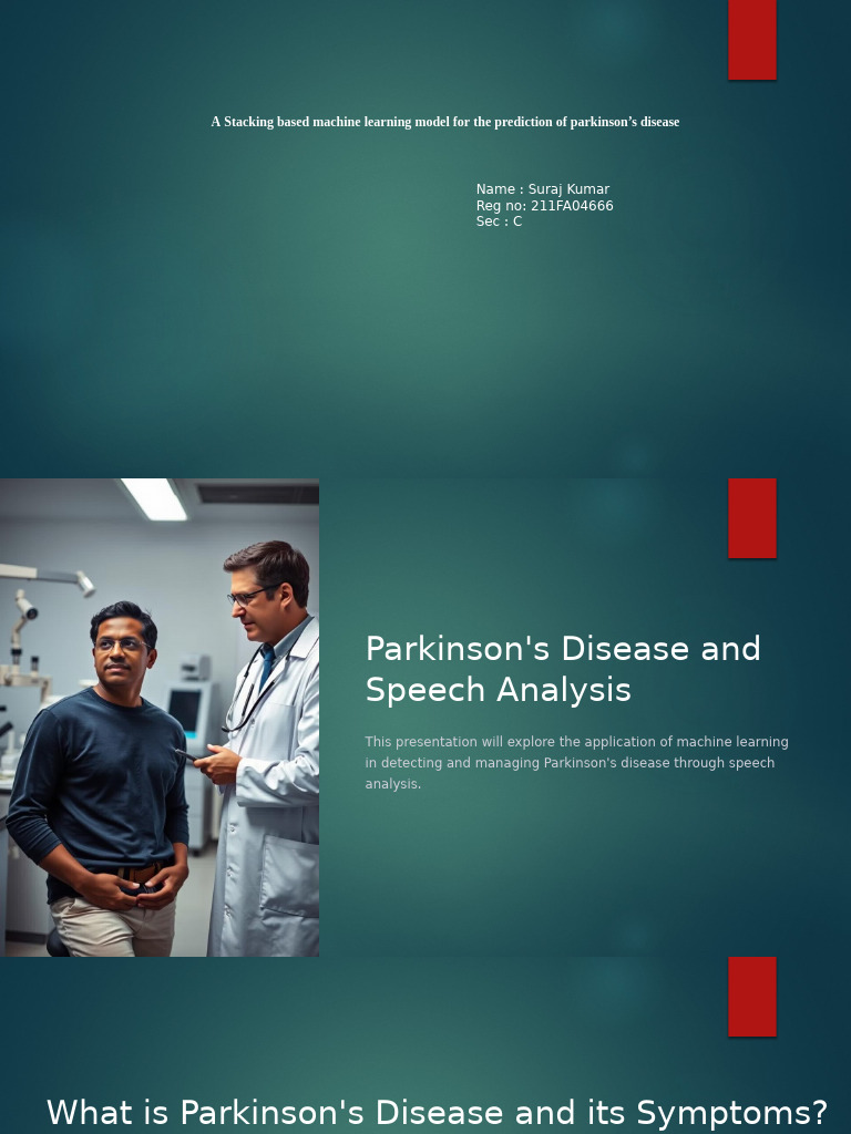 Machine Learning for Parkinson's Detection | PDF | Parkinson's Disease ...