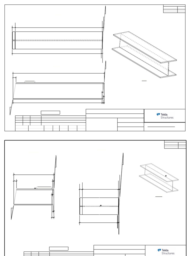 Tekla Structures Steel Design Drawings | PDF | Computer Aided Design ...